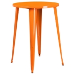 Orange Metal Cocktail Table